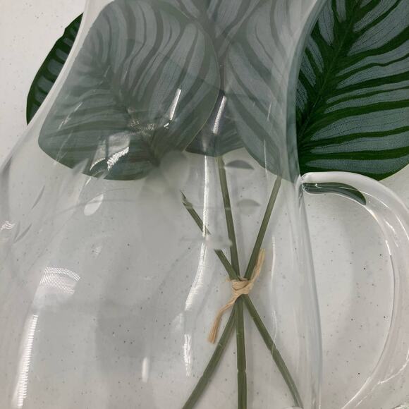 Vintage Princess House Heritage Floral 10 in. Ice Lip Etched Cut Crystal Pitcher - Picture 7 of 10